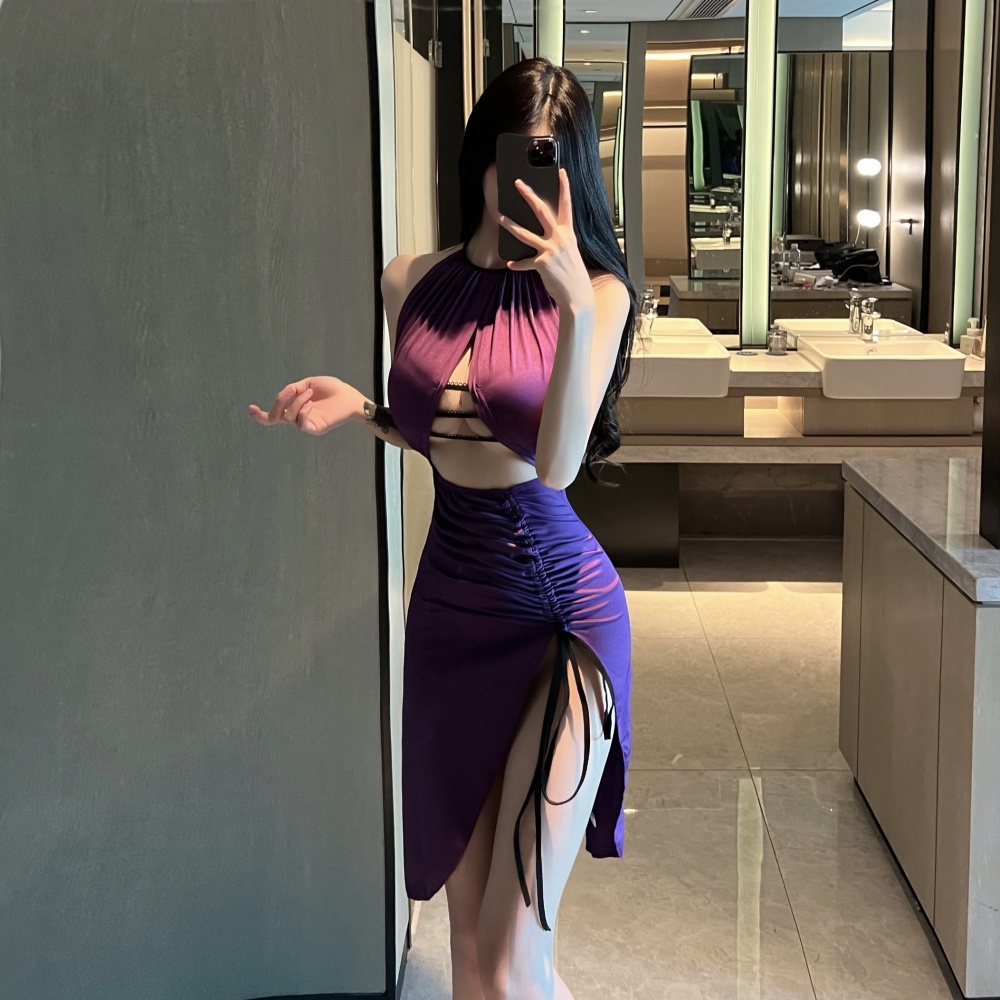 Spicegirl enticement European style hollow dress for women