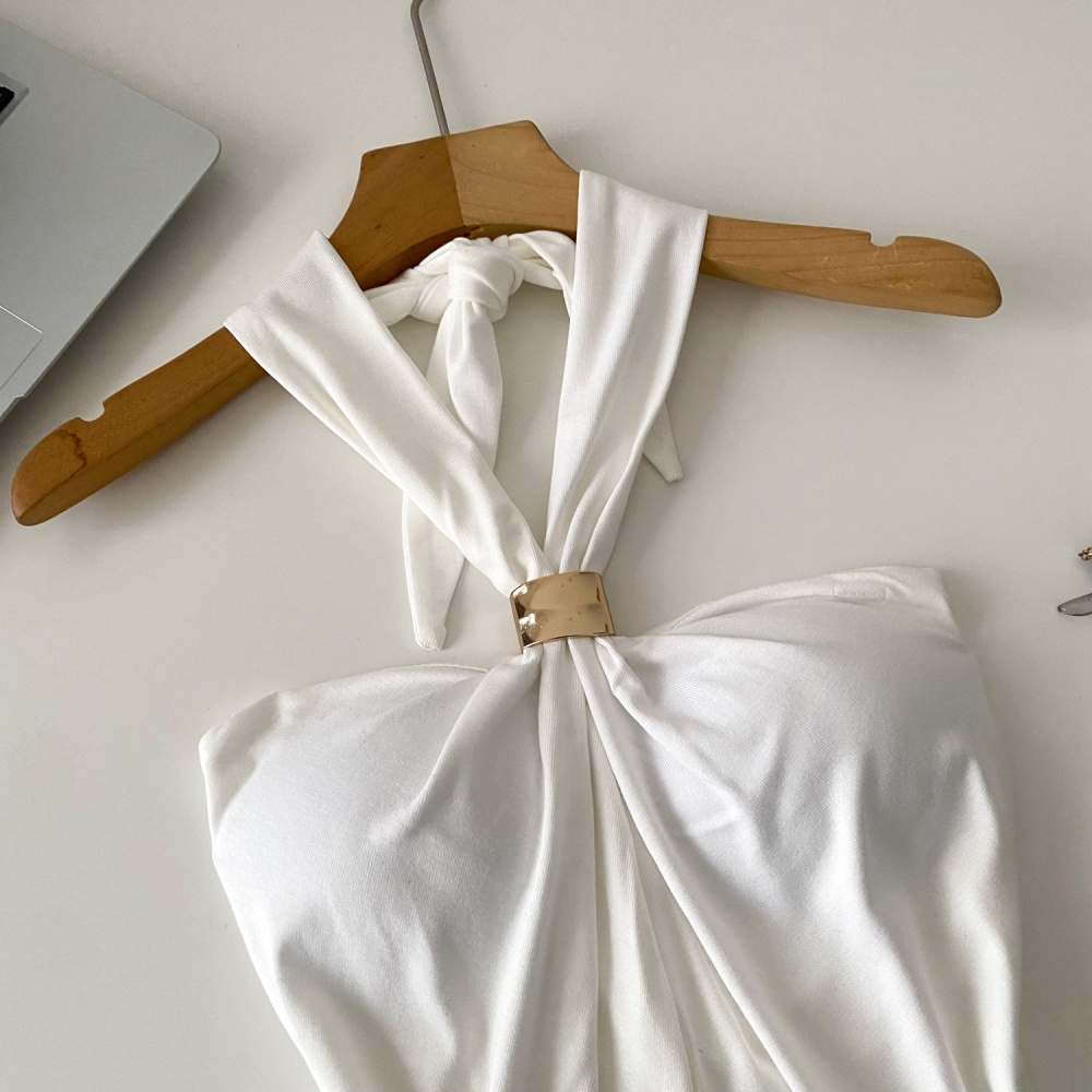 Split ladies short tops slim sexy vest for women