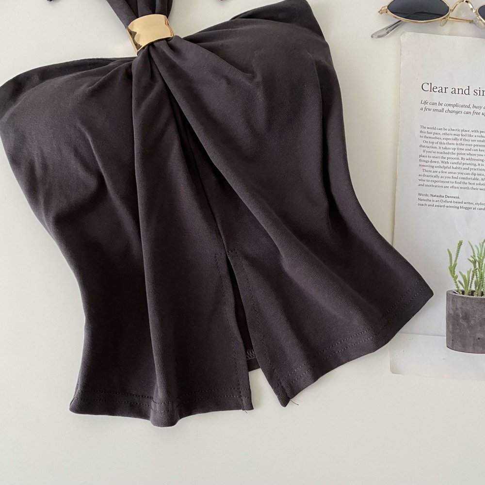 Split ladies short tops slim sexy vest for women