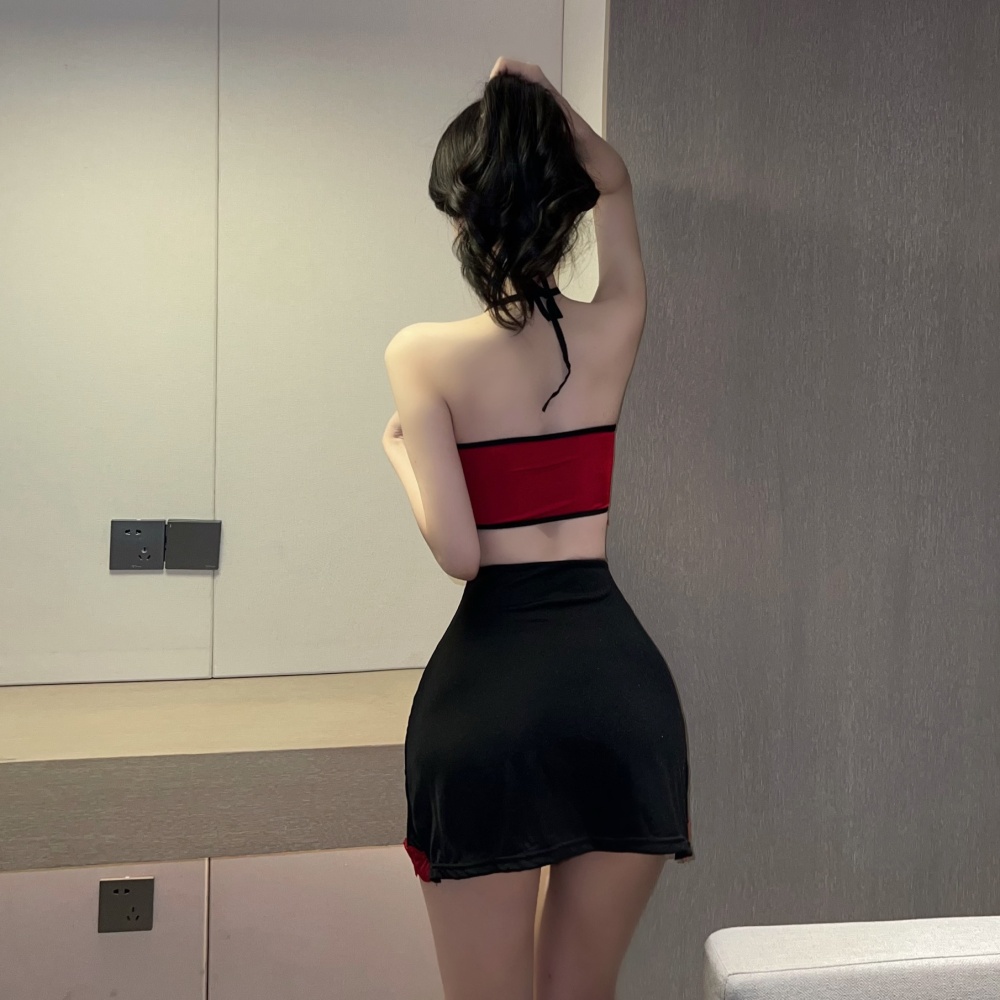 Enticement sexy sleeveless lace dress for women