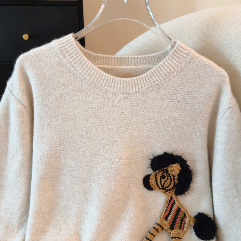 Pony autumn and winter loose pullover lazy sweater