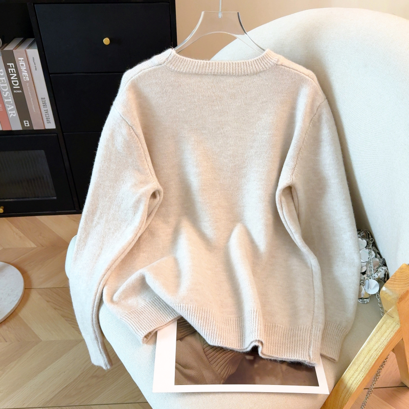 Pony autumn and winter loose pullover lazy sweater