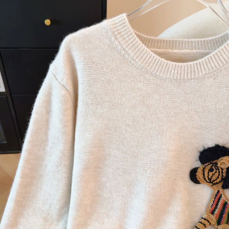 Pony autumn and winter loose pullover lazy sweater