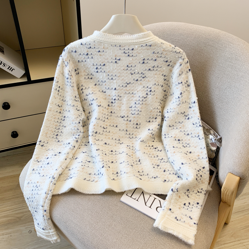 Fashion knitted tops short chanelstyle coat for women