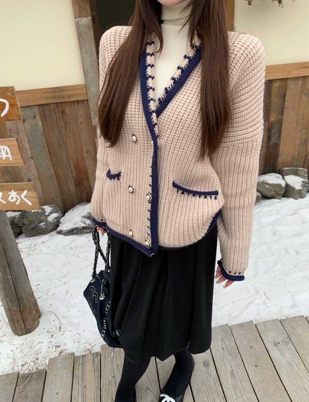 Autumn and winter lazy coat cashmere sweater