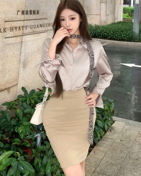 Sunscreen leopard scarves temperament elasticity shirt