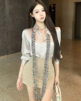 Elasticity temperament short skirt autumn and winter skirt