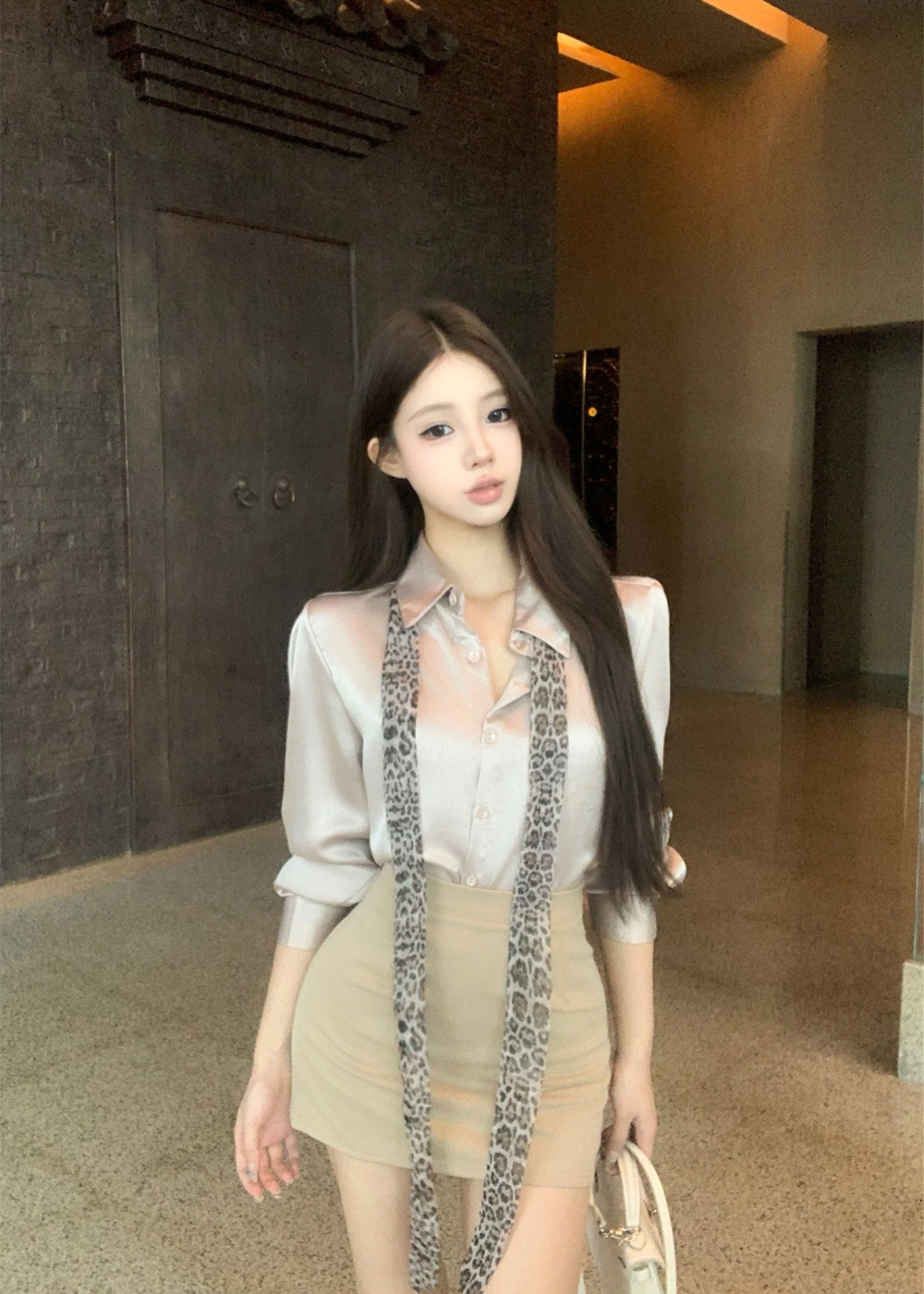 Elasticity temperament short skirt autumn and winter skirt