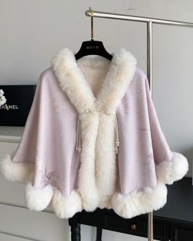 Outside the ride winter coat Chinese style splice tops for women