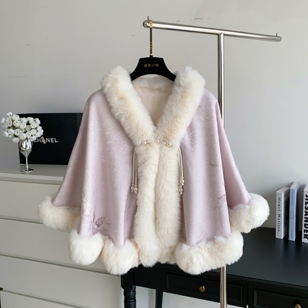 Outside the ride winter coat Chinese style splice tops for women