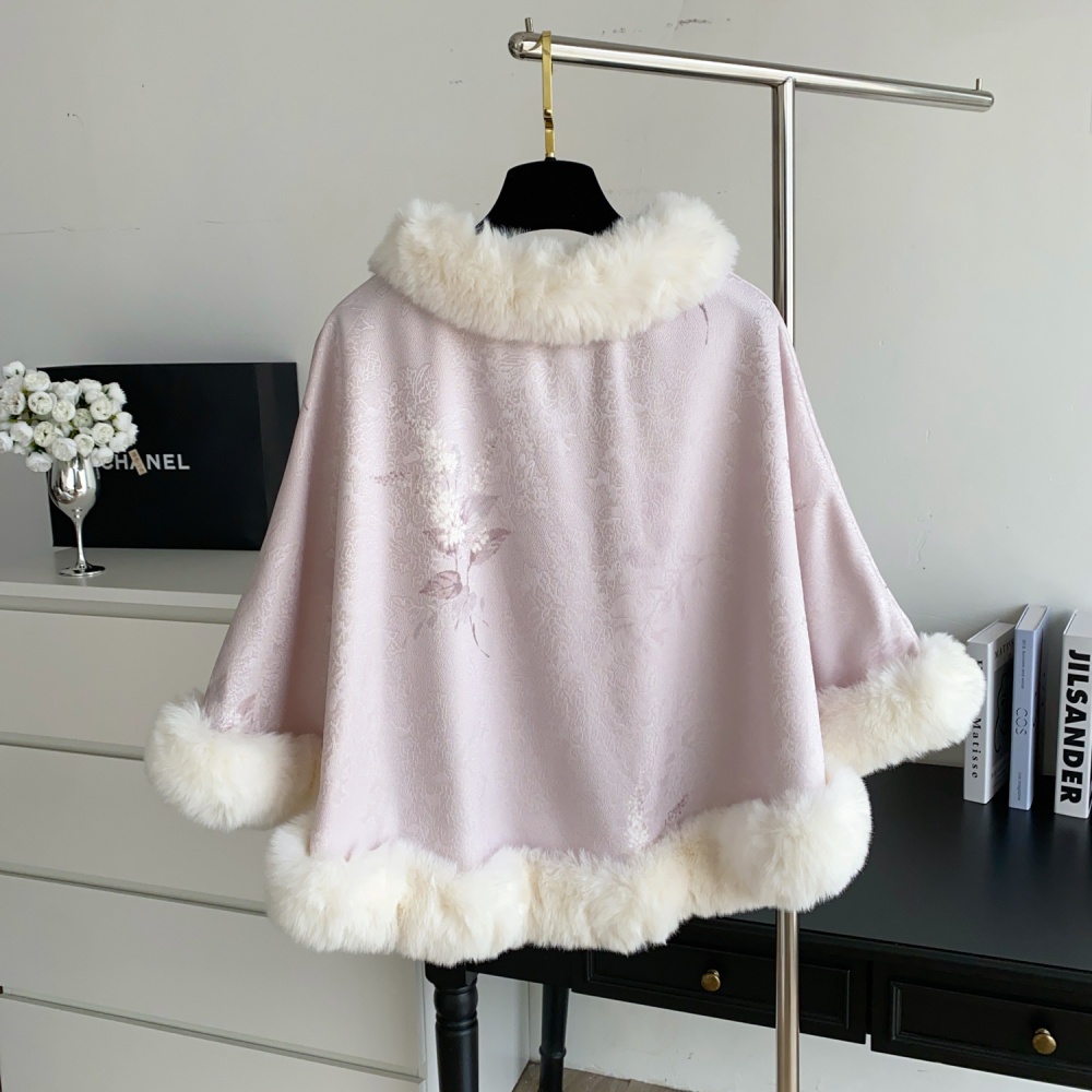 Outside the ride winter coat Chinese style splice tops for women