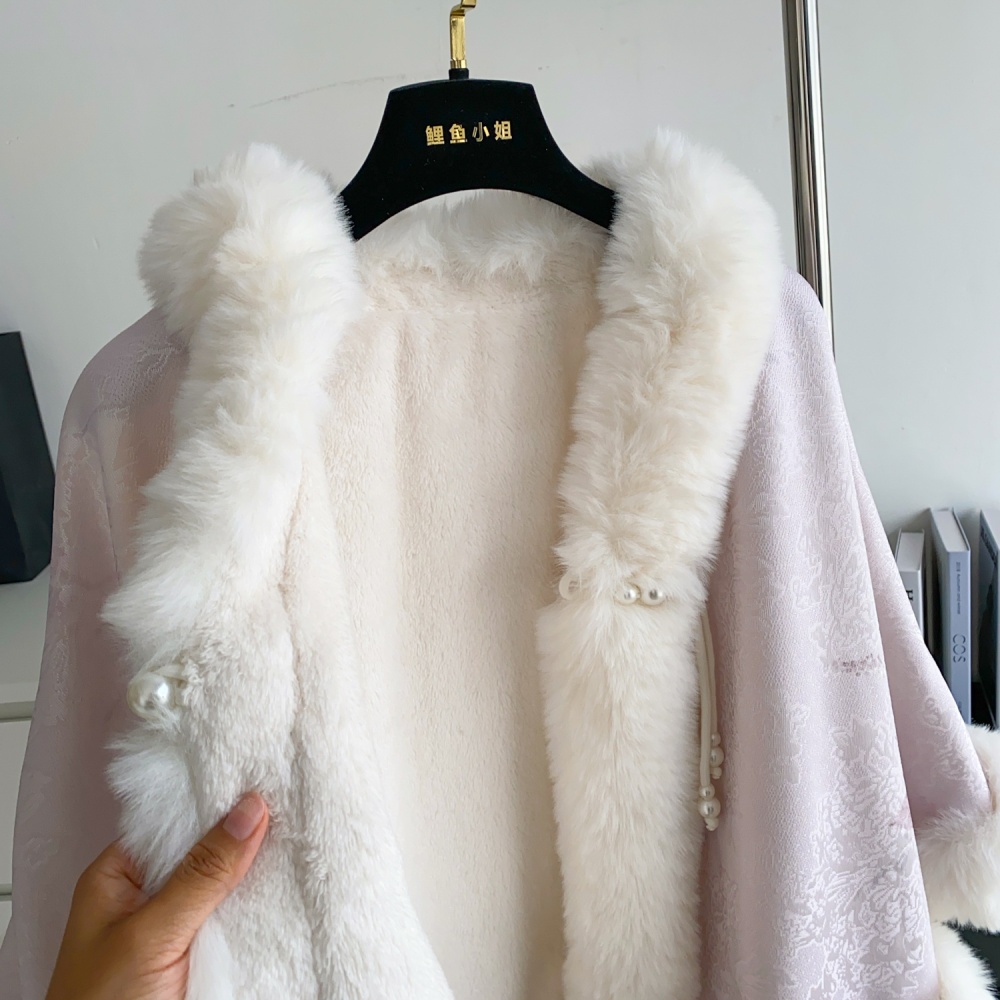 Outside the ride winter coat Chinese style splice tops for women