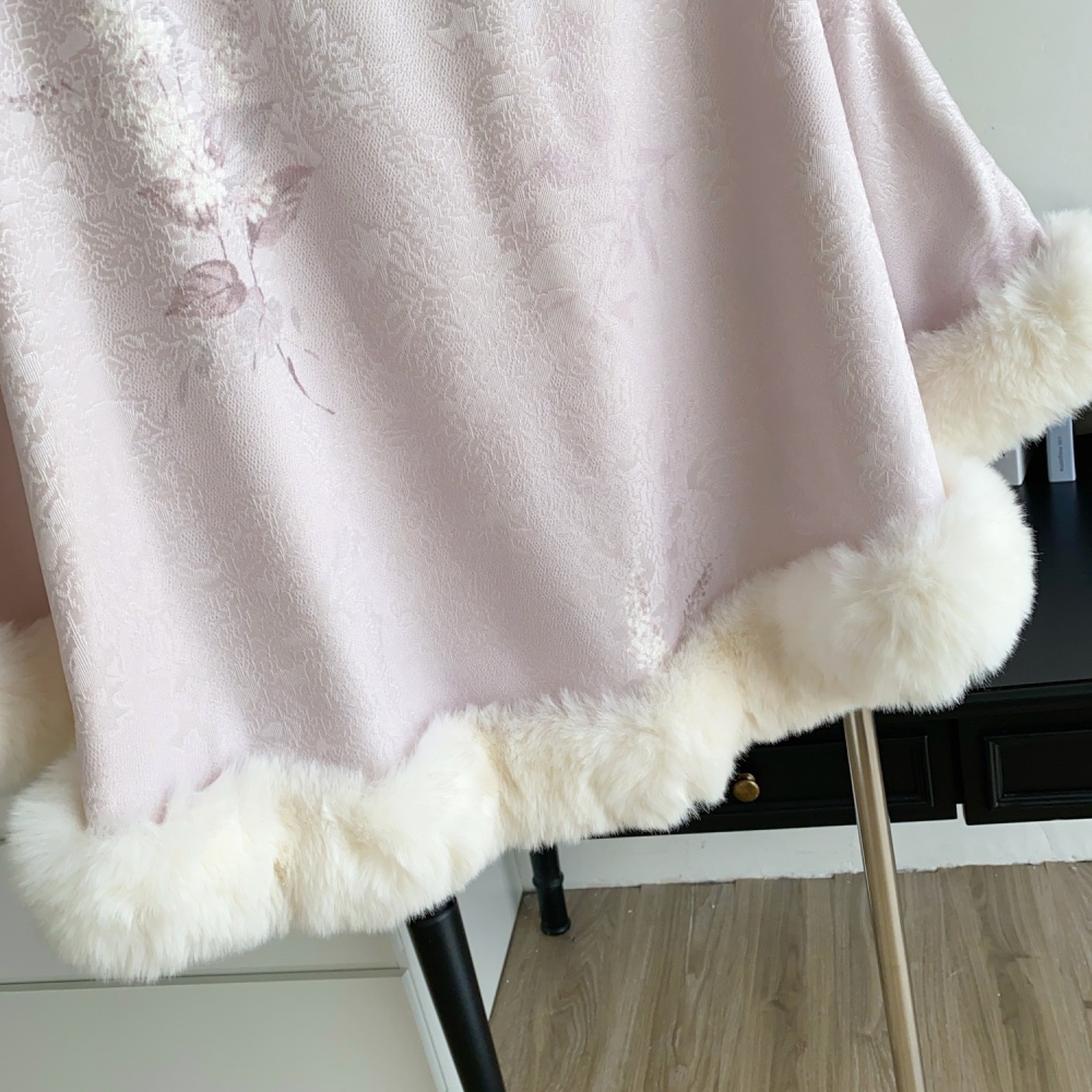 Outside the ride winter coat Chinese style splice tops for women