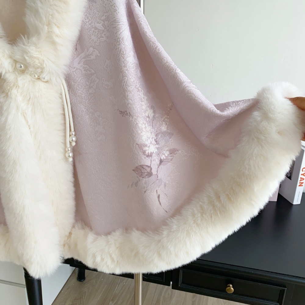 Outside the ride winter coat Chinese style splice tops for women