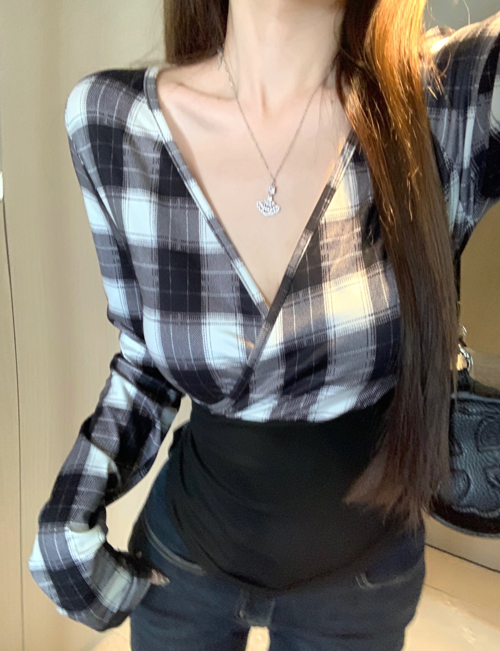 Slim enticement style T-shirt large yard tops