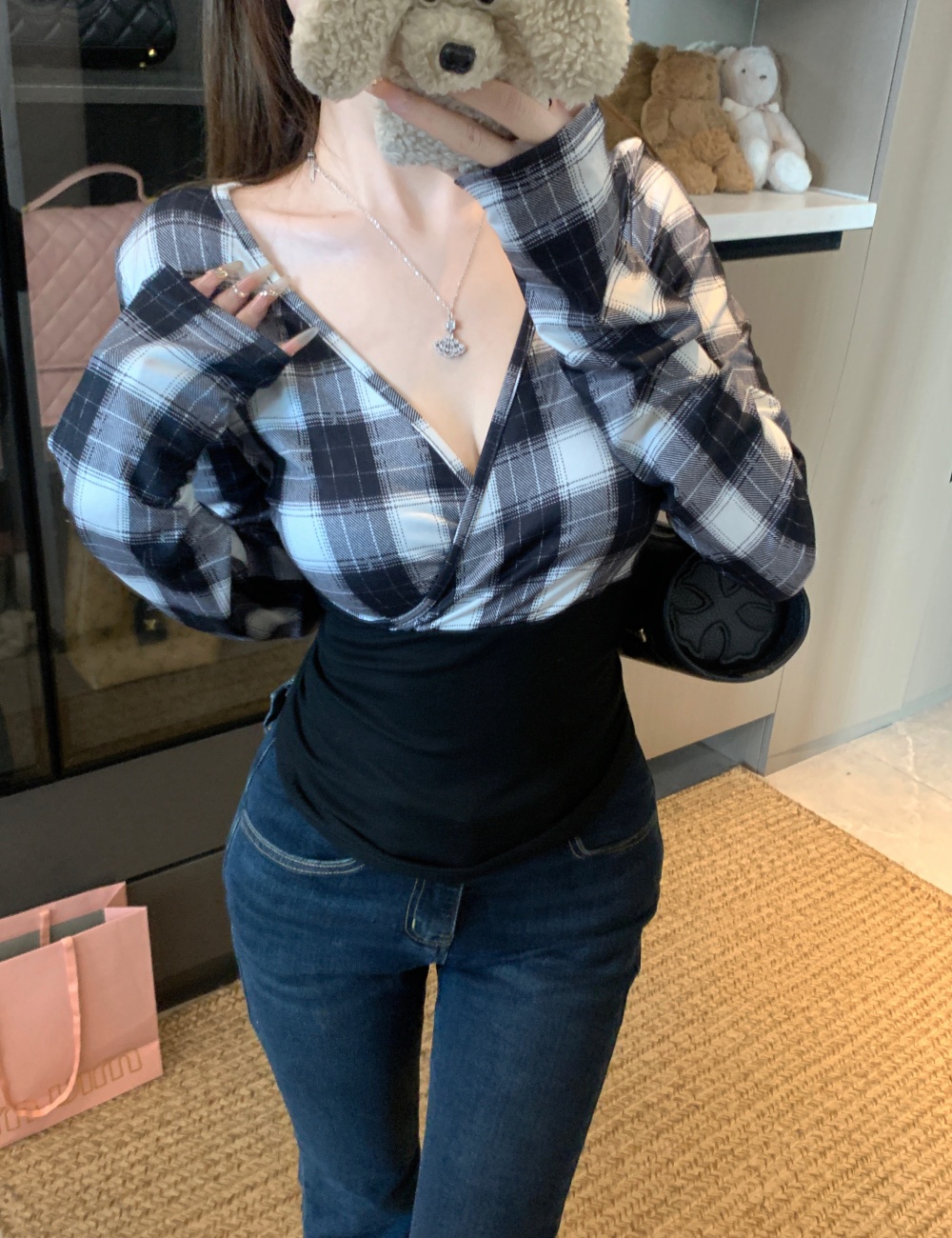 Slim enticement style T-shirt large yard tops