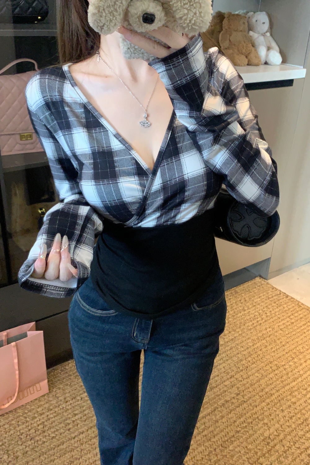 Slim enticement style T-shirt large yard tops