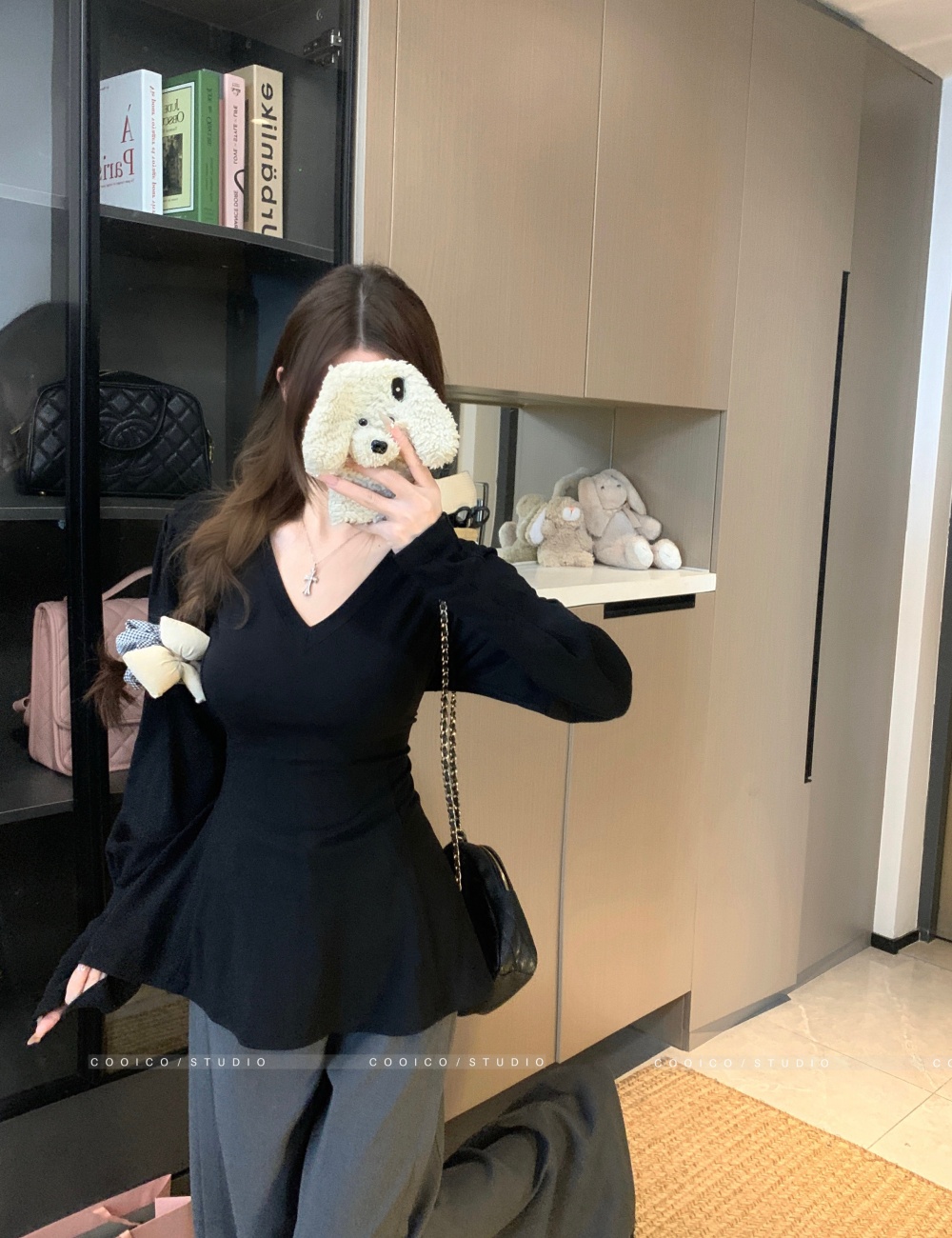 Bottoming unique autumn and winter long sleeve tops