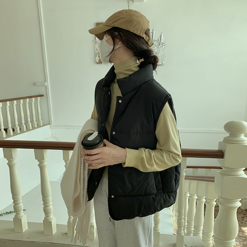 Student down coat niche Korean style waistcoat for women