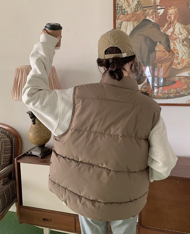 Student down coat niche Korean style waistcoat for women