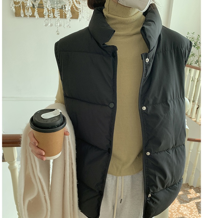 Student down coat niche Korean style waistcoat for women