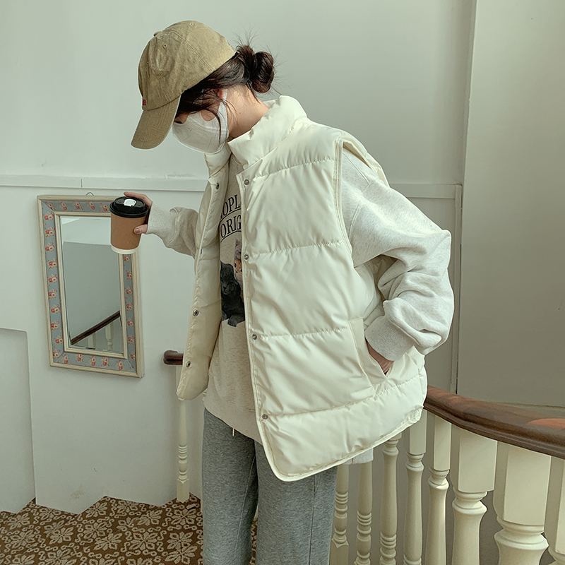 Student down coat niche Korean style waistcoat for women