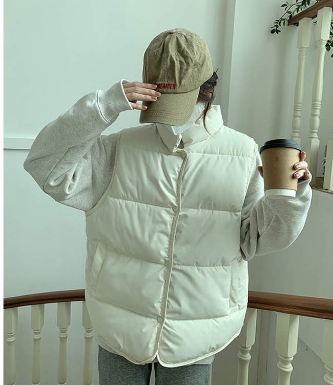 Student down coat niche Korean style waistcoat for women