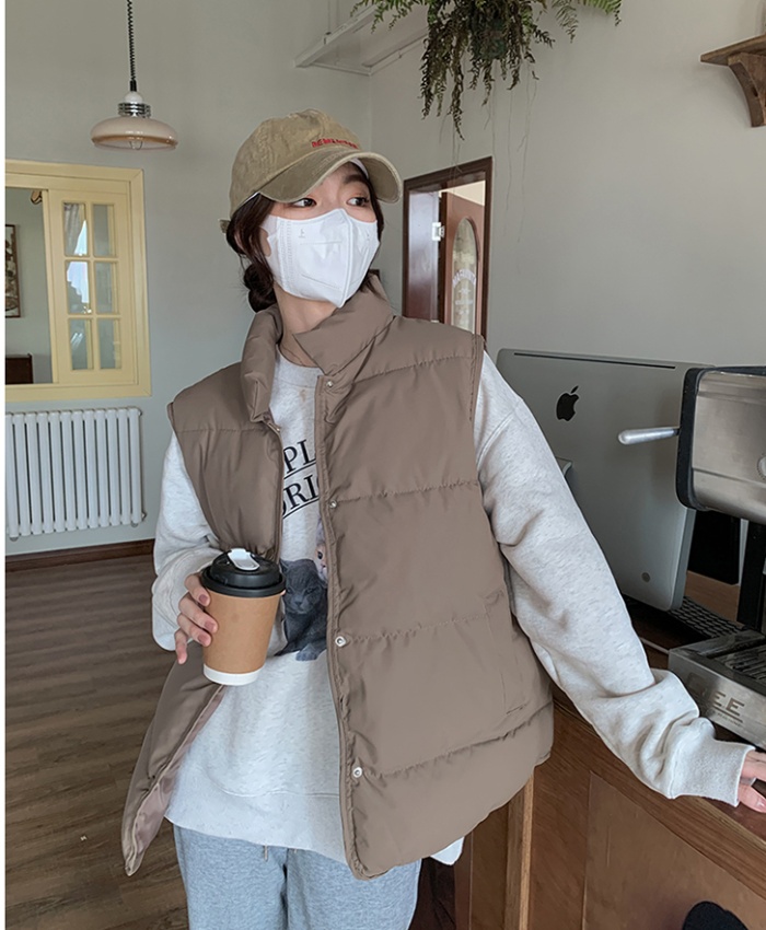 Student down coat niche Korean style waistcoat for women