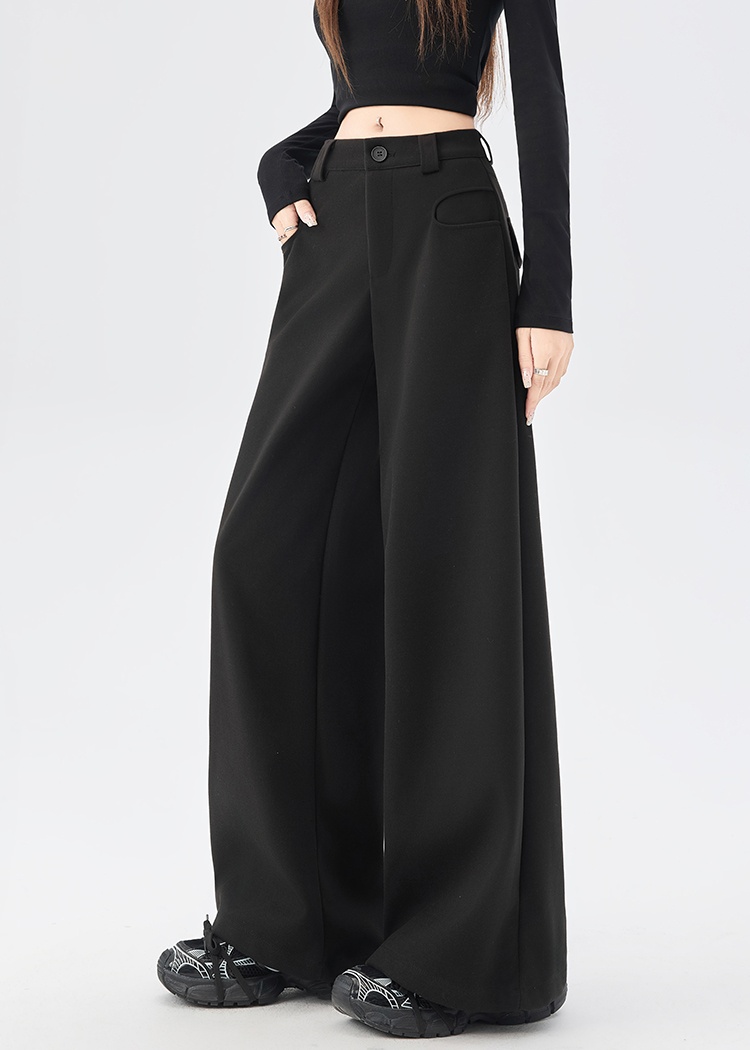 Loose wide leg pants American style long pants for women