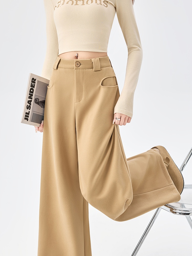 Loose wide leg pants American style long pants for women