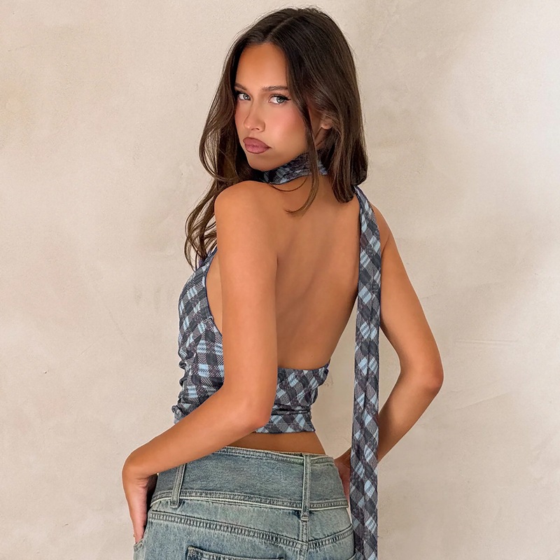 All-match slim tops sling France style vest for women