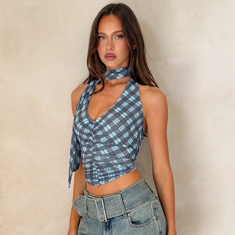 All-match slim tops sling France style vest for women