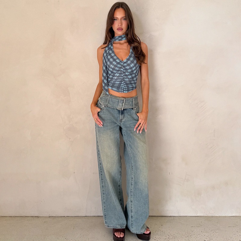 All-match slim tops sling France style vest for women