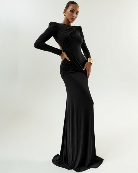 Halter European style autumn sexy dress for women