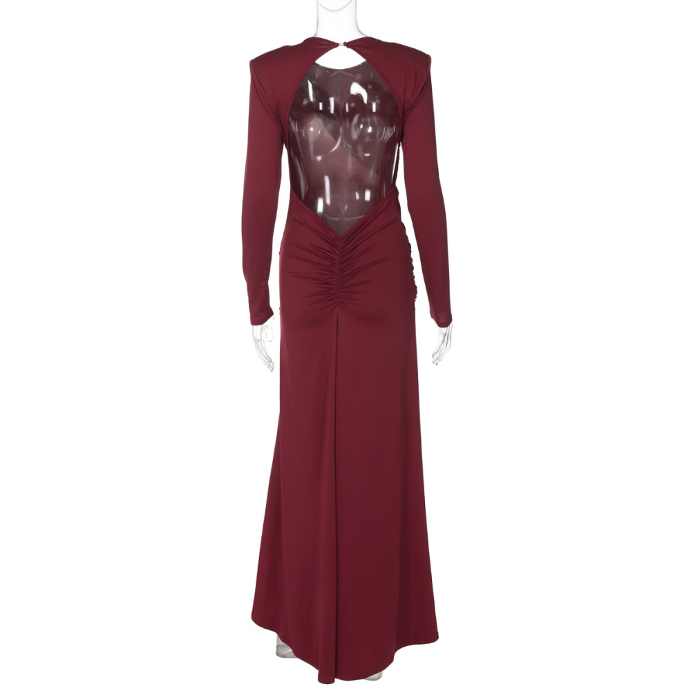 Halter European style autumn sexy dress for women