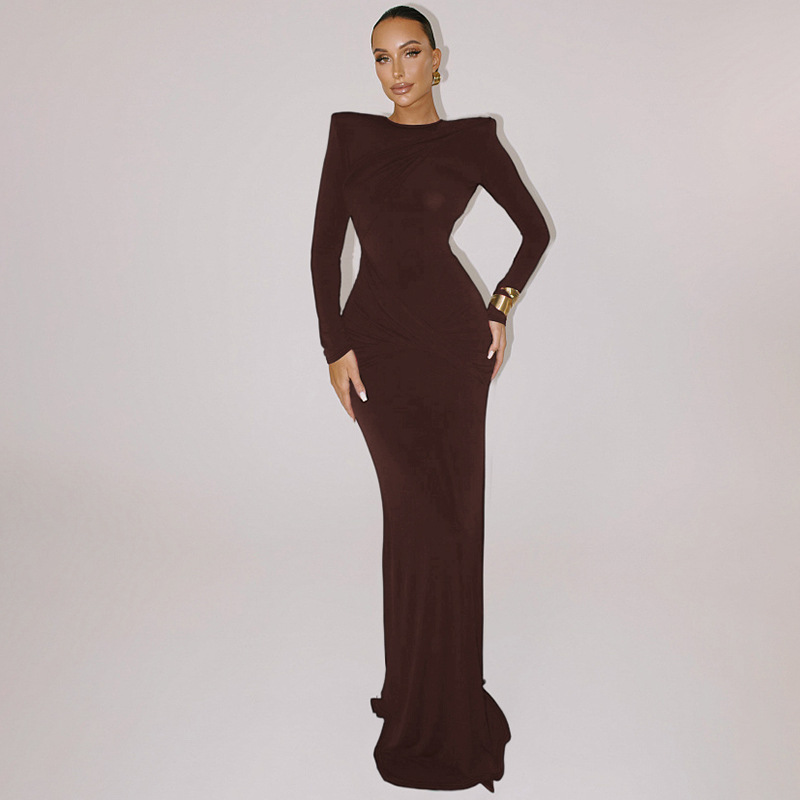 Halter European style autumn sexy dress for women