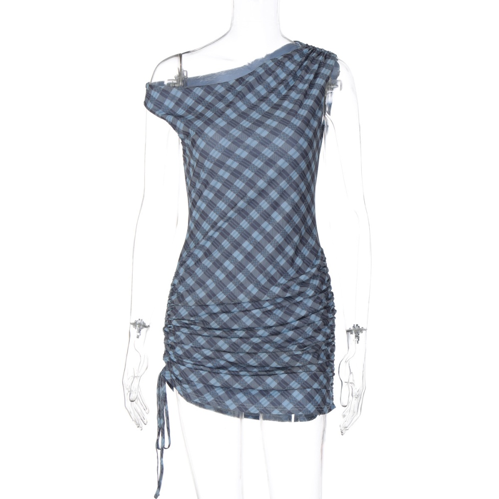 Drawstring frenum package hip European style fashion dress