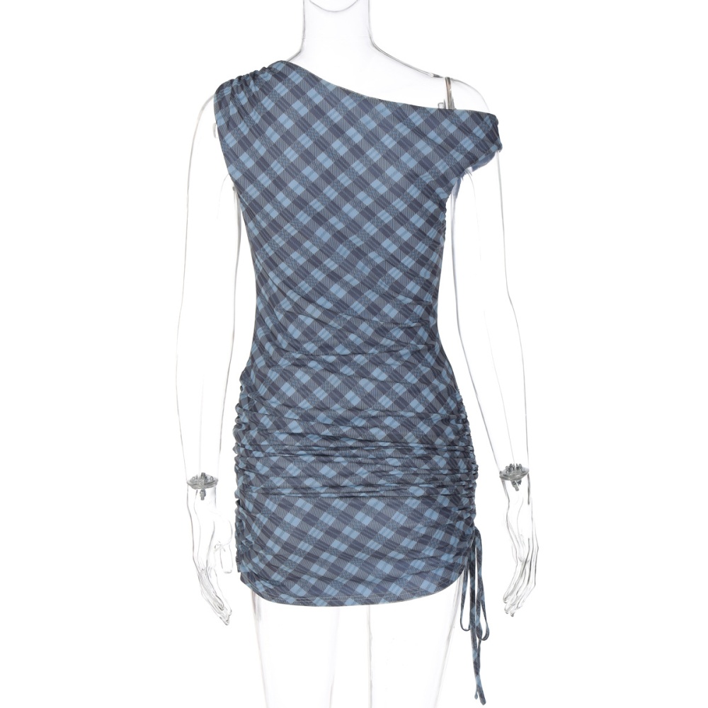 Drawstring frenum package hip European style fashion dress