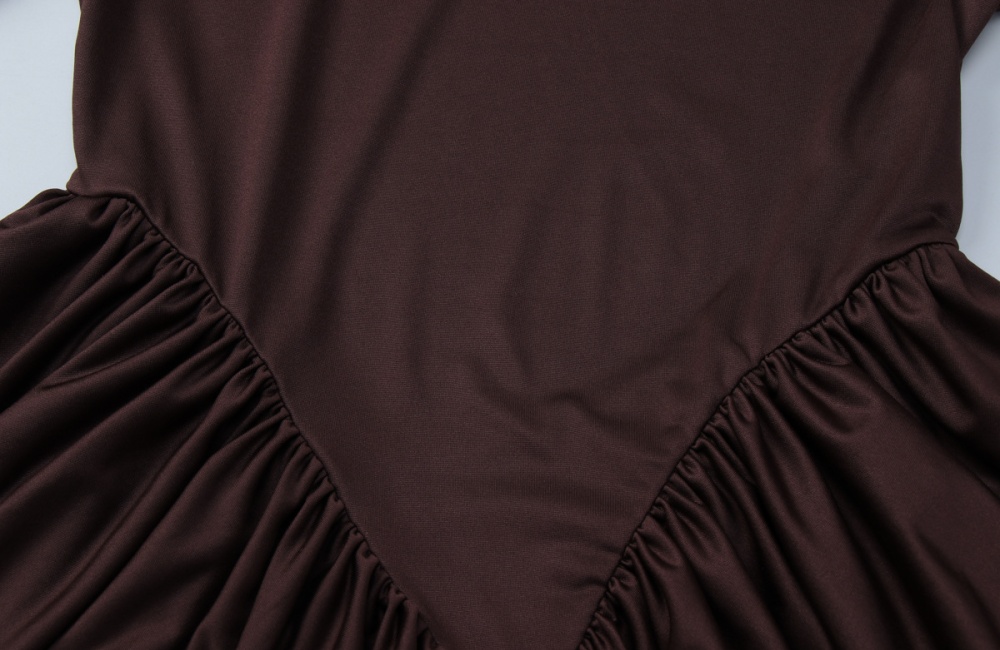 Autumn and winter fashion pinched waist dress for women