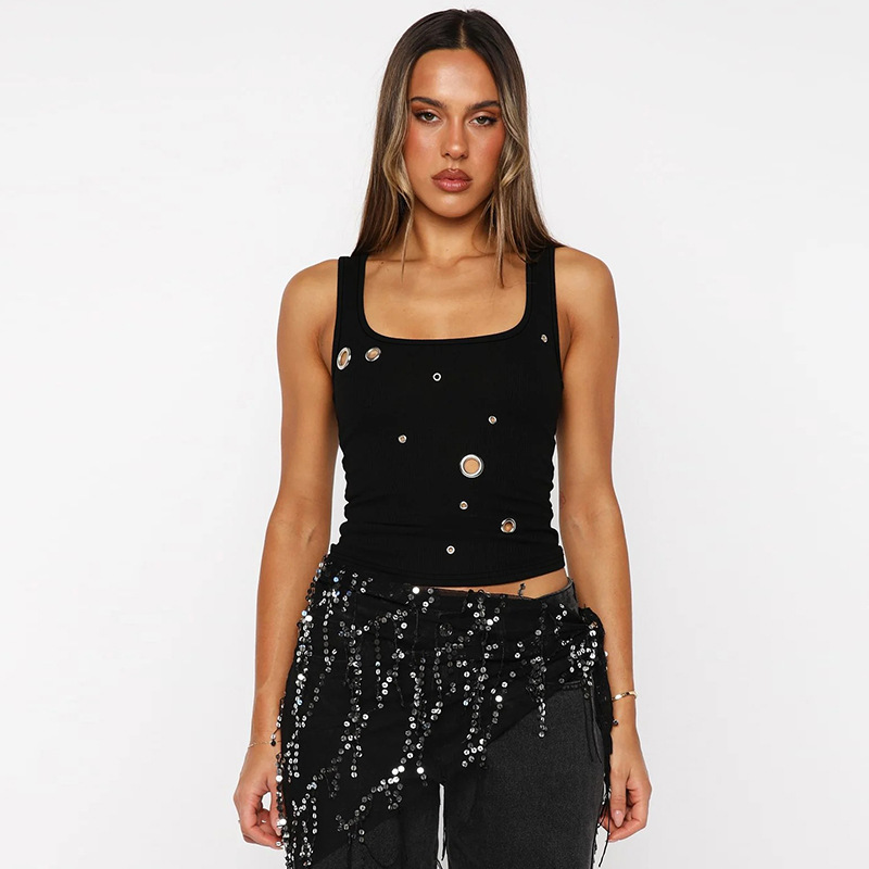 European style autumn pure all-match vest for women