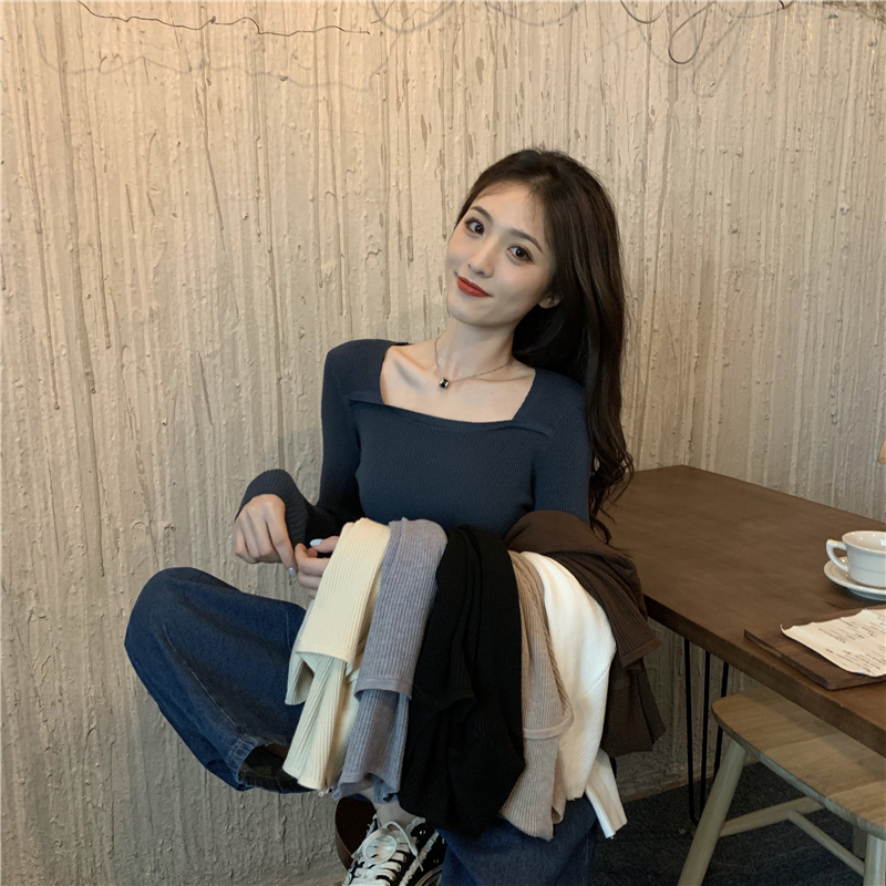 All-match Korean style autumn and winter bottoming shirt