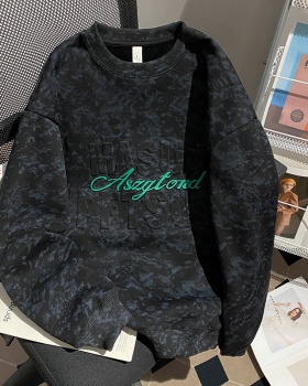 Couples large yard hoodie plus velvet loose tops