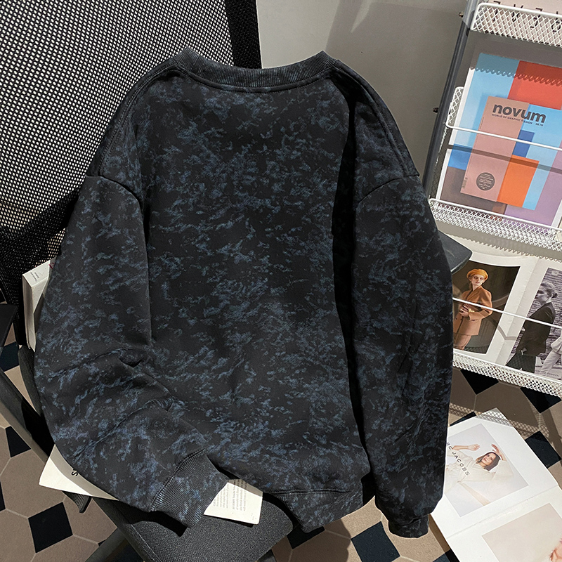 Couples large yard hoodie plus velvet loose tops