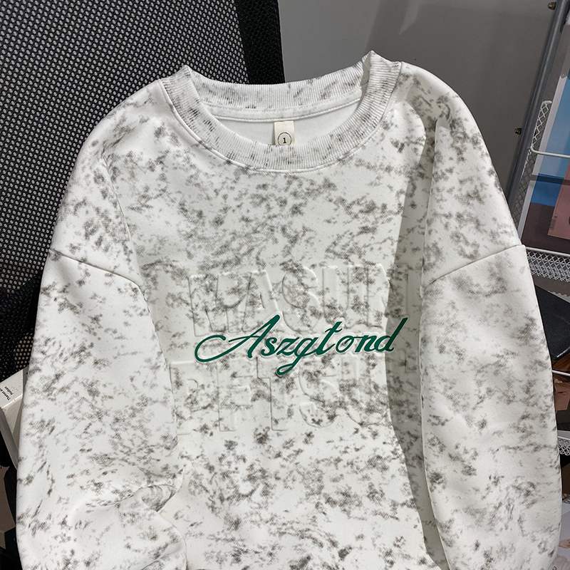 Couples large yard hoodie plus velvet loose tops