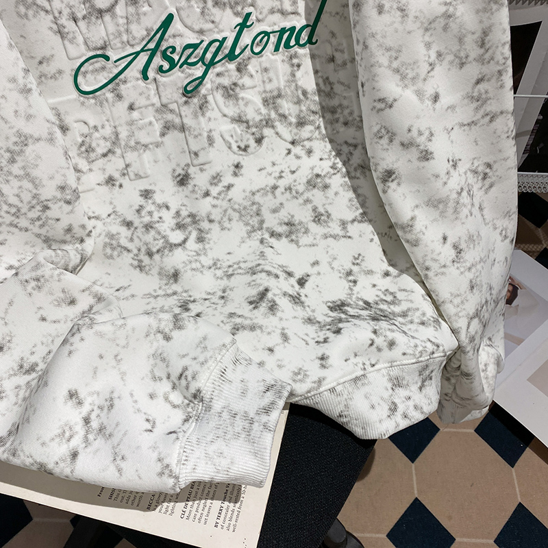 Couples large yard hoodie plus velvet loose tops