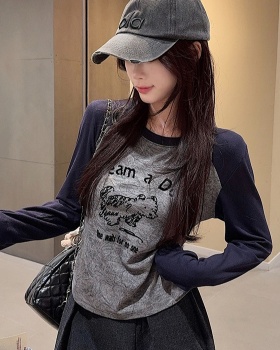 Thin T-shirt slim bottoming shirt for women