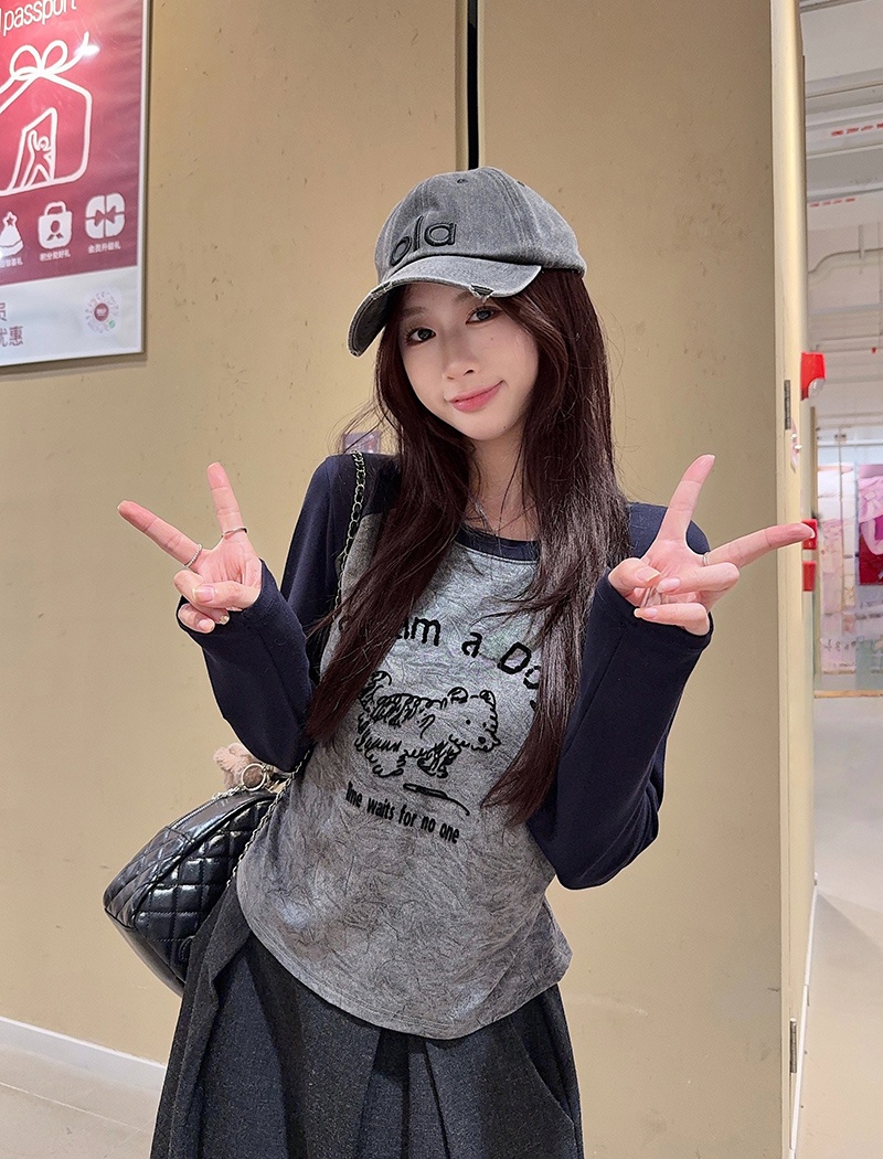 Thin T-shirt slim bottoming shirt for women