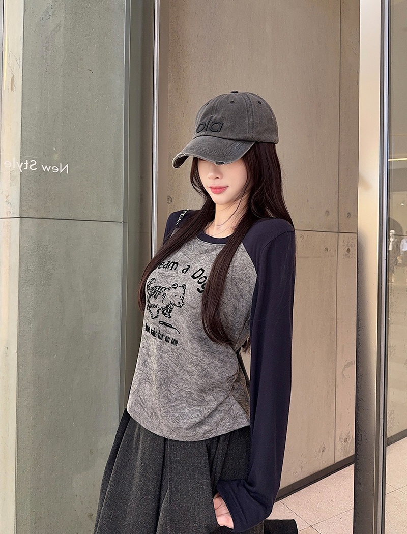 Thin T-shirt slim bottoming shirt for women
