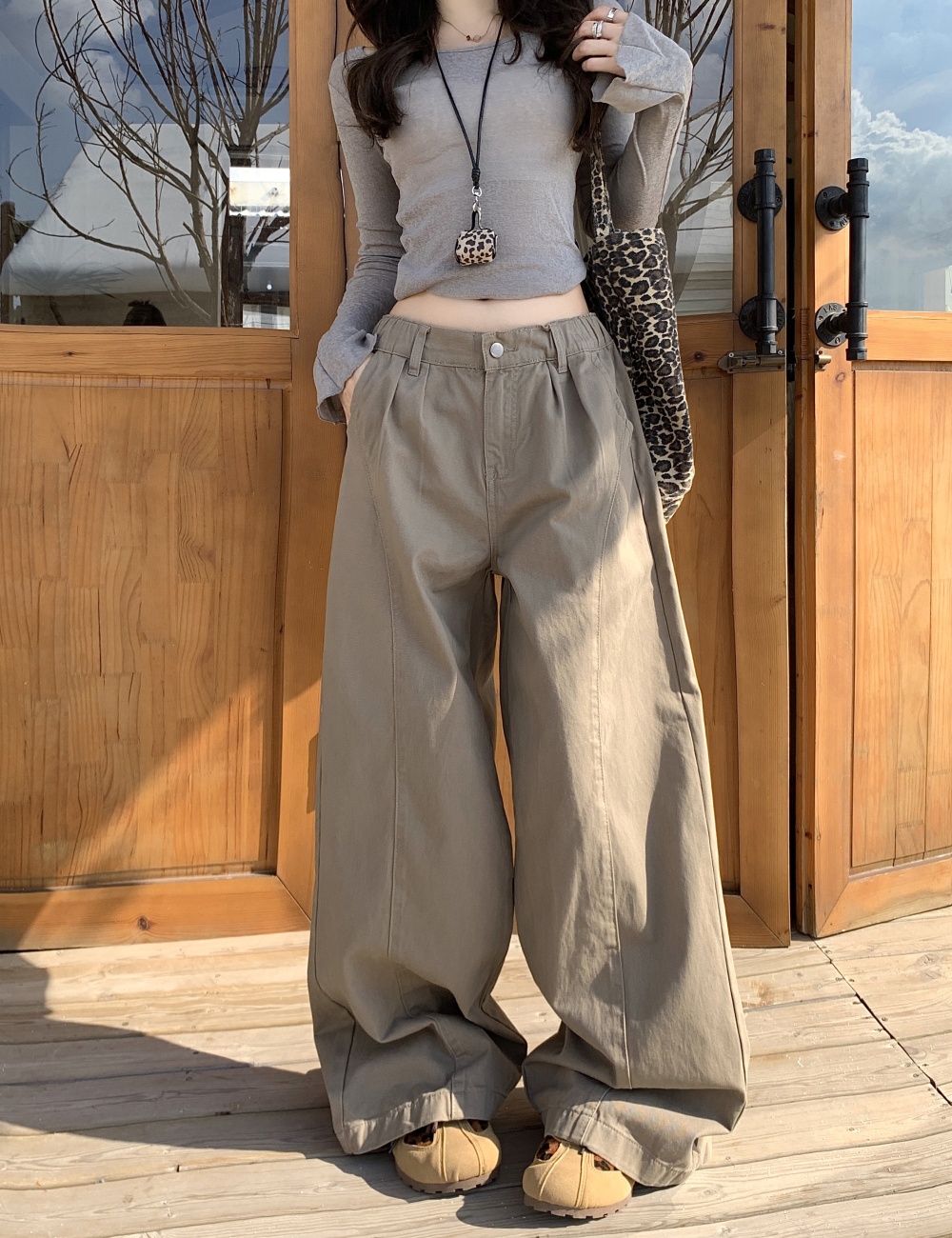 American style summer casual pants loose jeans