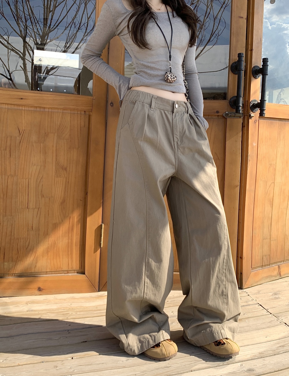 American style summer casual pants loose jeans